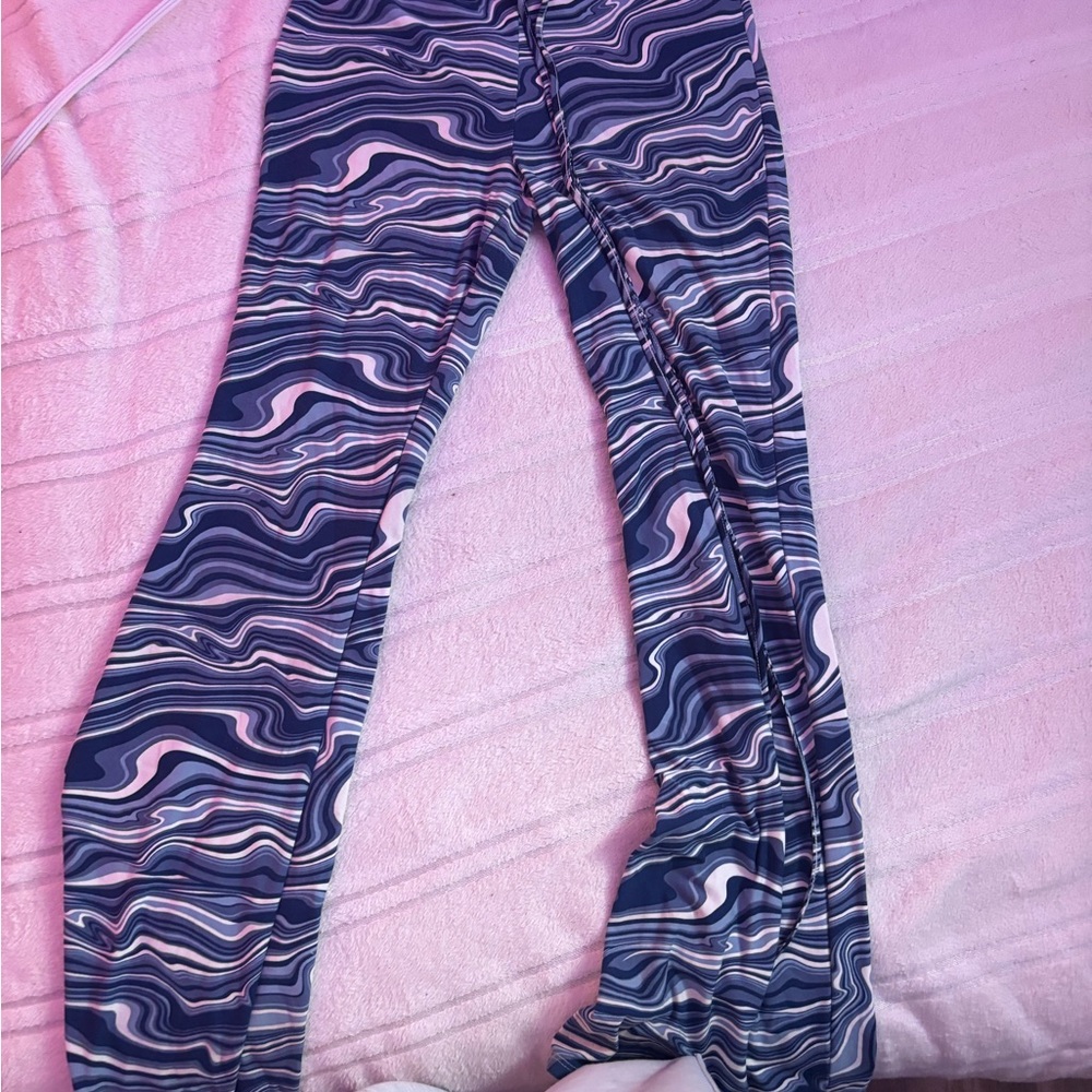 Stylish' Blue and Pink Patterned Bottoms